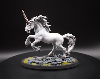 Painted Unicorn Miniature | Dungeons and Dragons, Pathfinder Tabletop