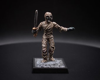 Mummy miniature | dungeons and dragons miniature | painted miniature | dungeon monster | roleplaying miniature | pathfinder game | DnD