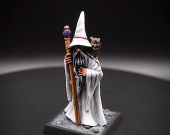 Painted Human Wizard miniature | suitable for table top gaming | Dungeons and dragons | pathfinder | Frostgrave