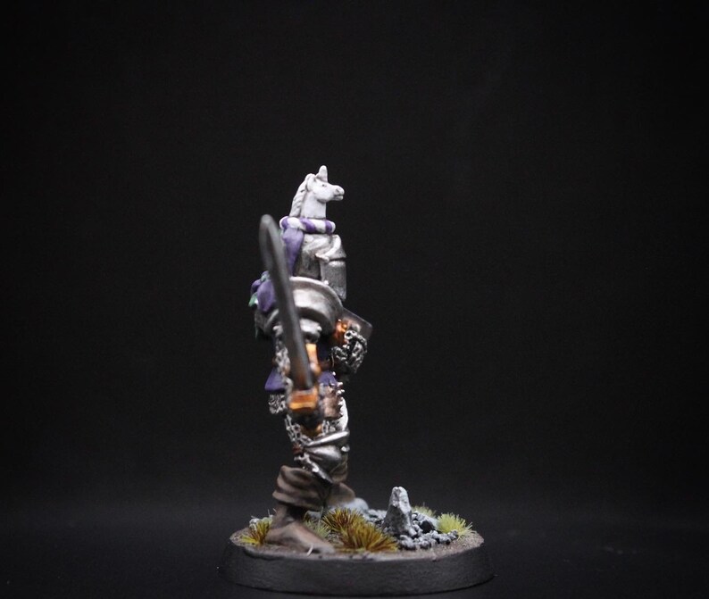 Dnd Fighter / Painted Miniature / Unicorn Knight / Dnd Miniature ...