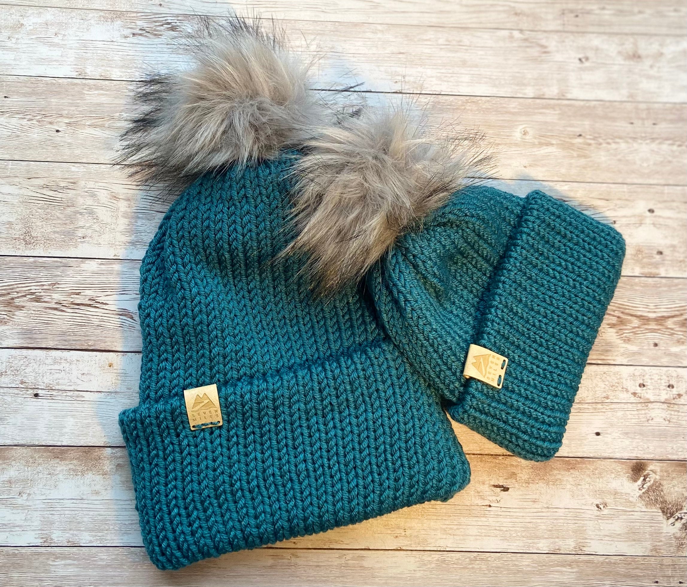 Muffler Teal Hat And Scarf Set 3pcs/set Winter Beanie Hat Scarf