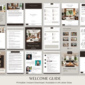 Minimalist Client Welcome Packet Interior Designers Welcome Kits New ...