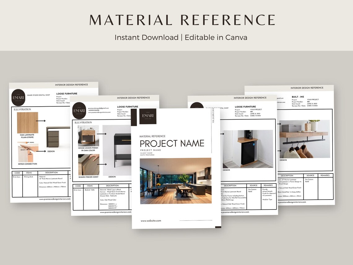 Finish Material Reference Template With Example, Finishing Schedule and ...