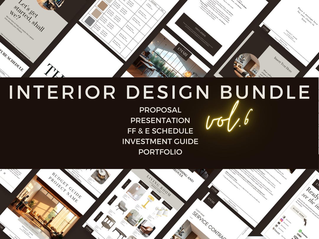 Interior Design Investment Guide Proposal Design Presentation FFE ...