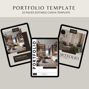 Pasta de trabalho do portfólio de design de interiores do cliente | Mostre seus projetos