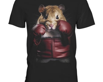 Unleash the Cuteness with Our 'Knockout Hamster' T-Shirt: Get Ready to KO Your Style Game! -Unisex Premium Shirt