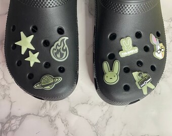 etsy bad bunny croc charms