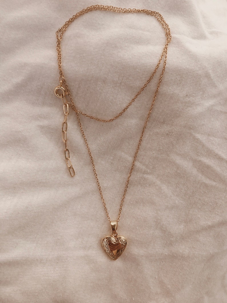 Gold plated heart necklace Jude Bild 4