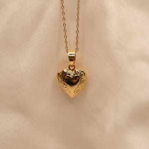 Gold plated heart necklace “Jude”