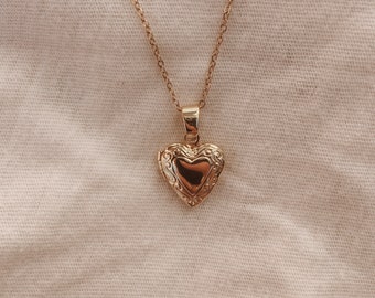 Gold plated heart necklace “Jude”