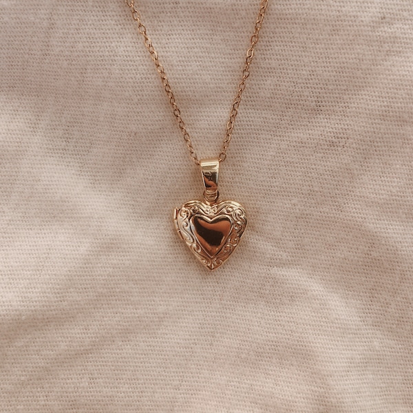 Gold plated heart necklace „Jude“