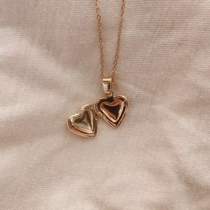 Gold plated heart necklace Jude Bild 3