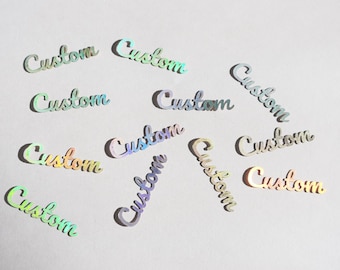 Custom name confetti, personalized confetti, personalized word confetti, custom text confetti, custom party decor, word confetti, party