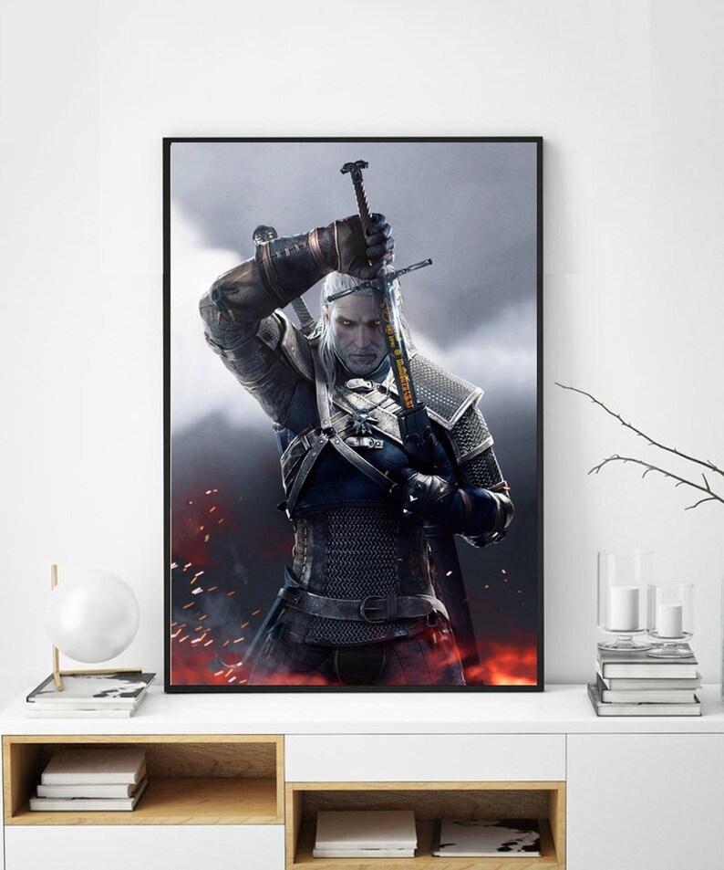 The Witcher 3-Wild Hunt poster,Video game,Game collection,Game poster,unframe poster,Canvas poster