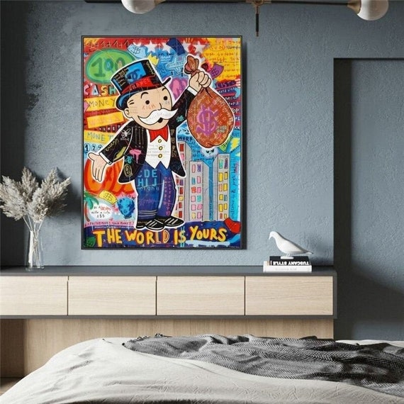 Monopoly Man Print Mr Monopoly Poster Rich Uncle Pennybags | Etsy