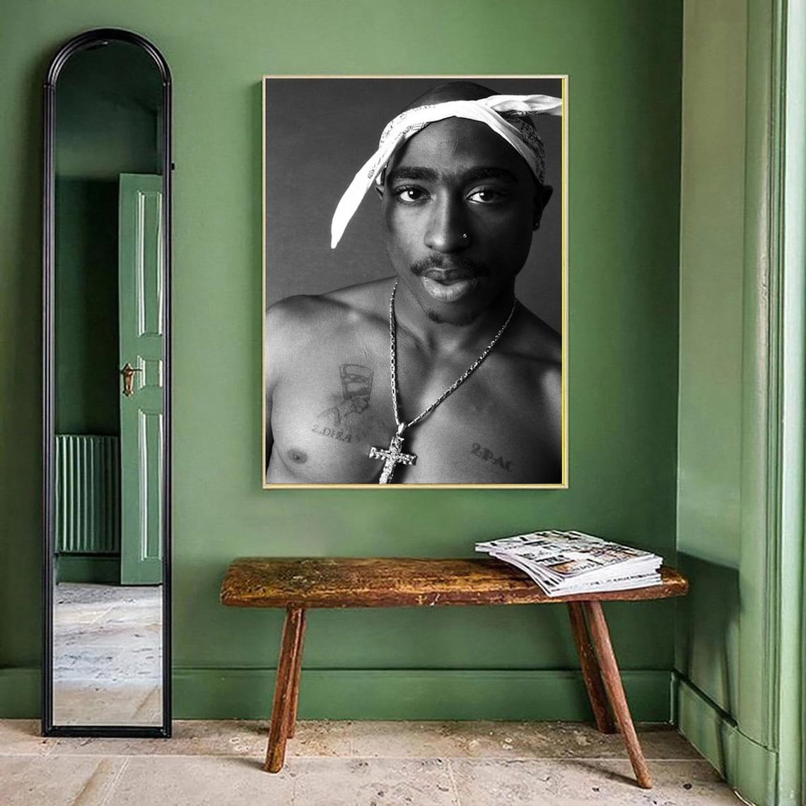Tupac Shakur Poster 2PAC Poster Wall Art Home Decor Star Etsy