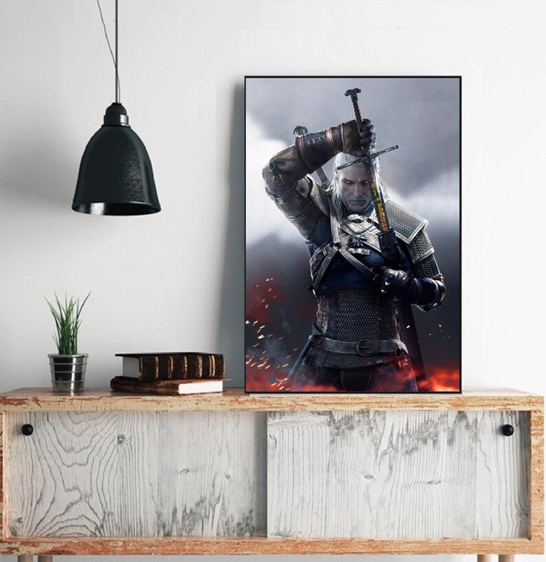 The Witcher 3-Wild Hunt poster,Video game,Game collection,Game poster,unframe poster,Canvas poster