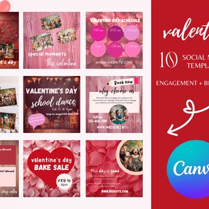 Valentine Childcare Instagram flyer| canva | instagram post template | early childhood educator| instant download | preschool | social media