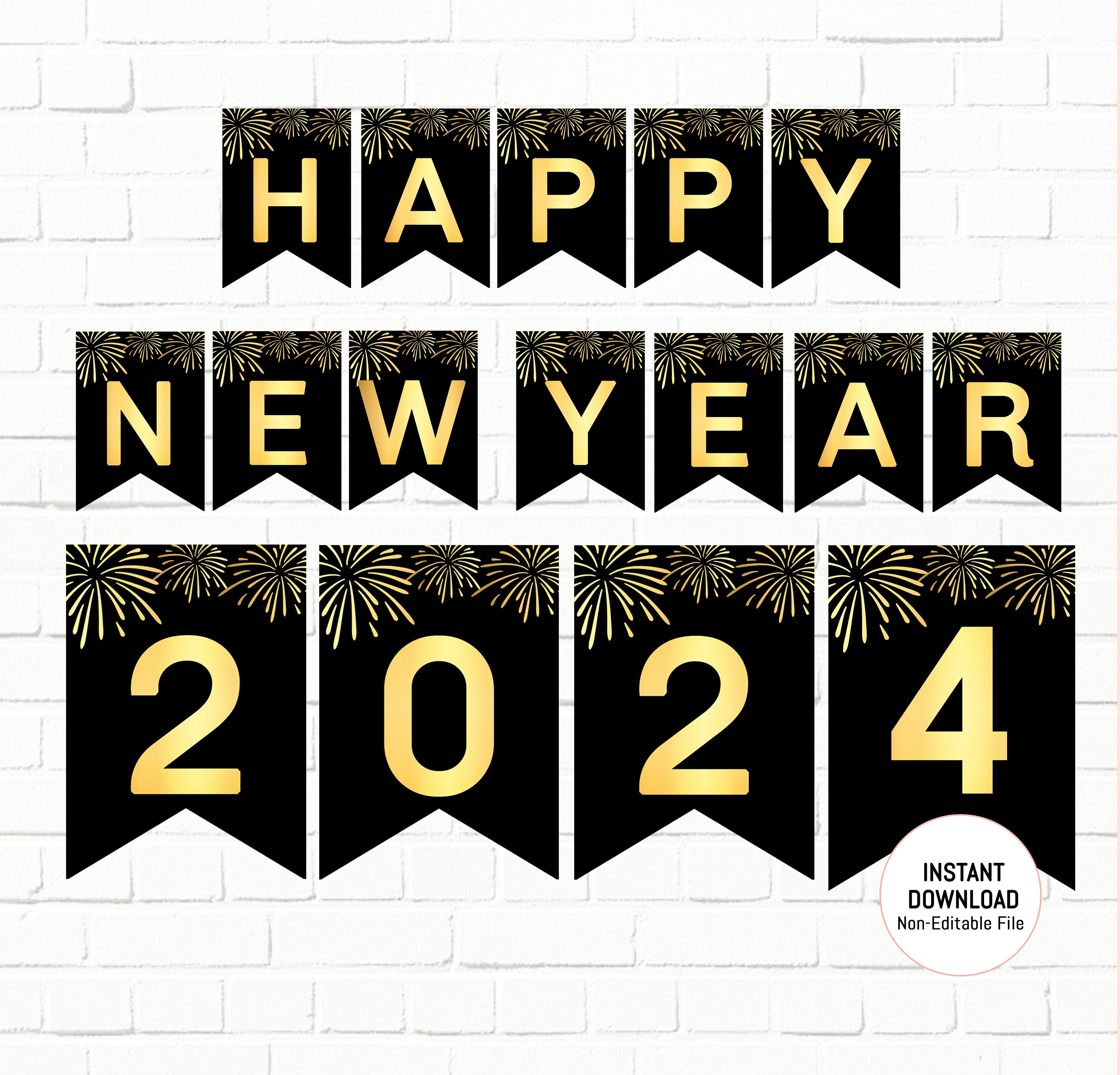 Autocollant Coloré Bonne Année 2024 Avec Décorations Sur Fond Transparent  PNG , Bonne Année, 2024 Nouvel An, Autocollant De Nouvel An Image PNG pour  le téléchargement libre
