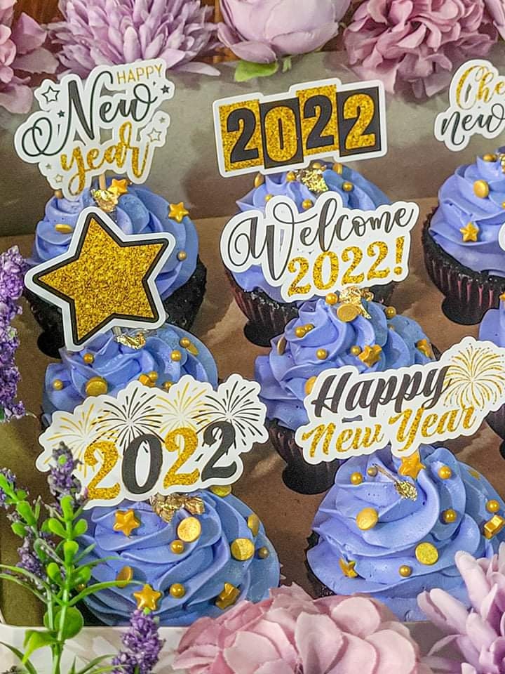 2024 Feliz Año Nuevo Cupcake Topper / 2024 Cupcake Topper Imprimible