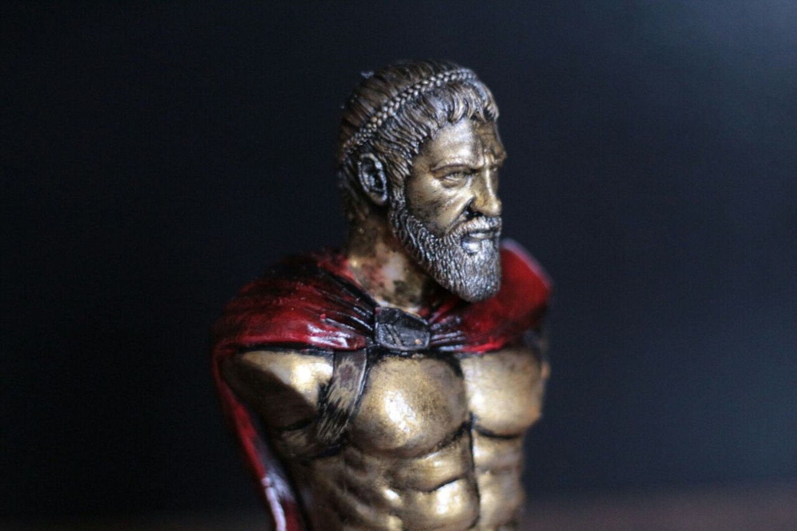300 Spartans King Leonidas Bust , Spartan Warrior King Sculpture