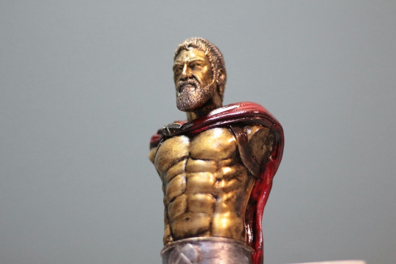 300 Spartans King Leonidas Bust , Spartan Warrior King Sculpture