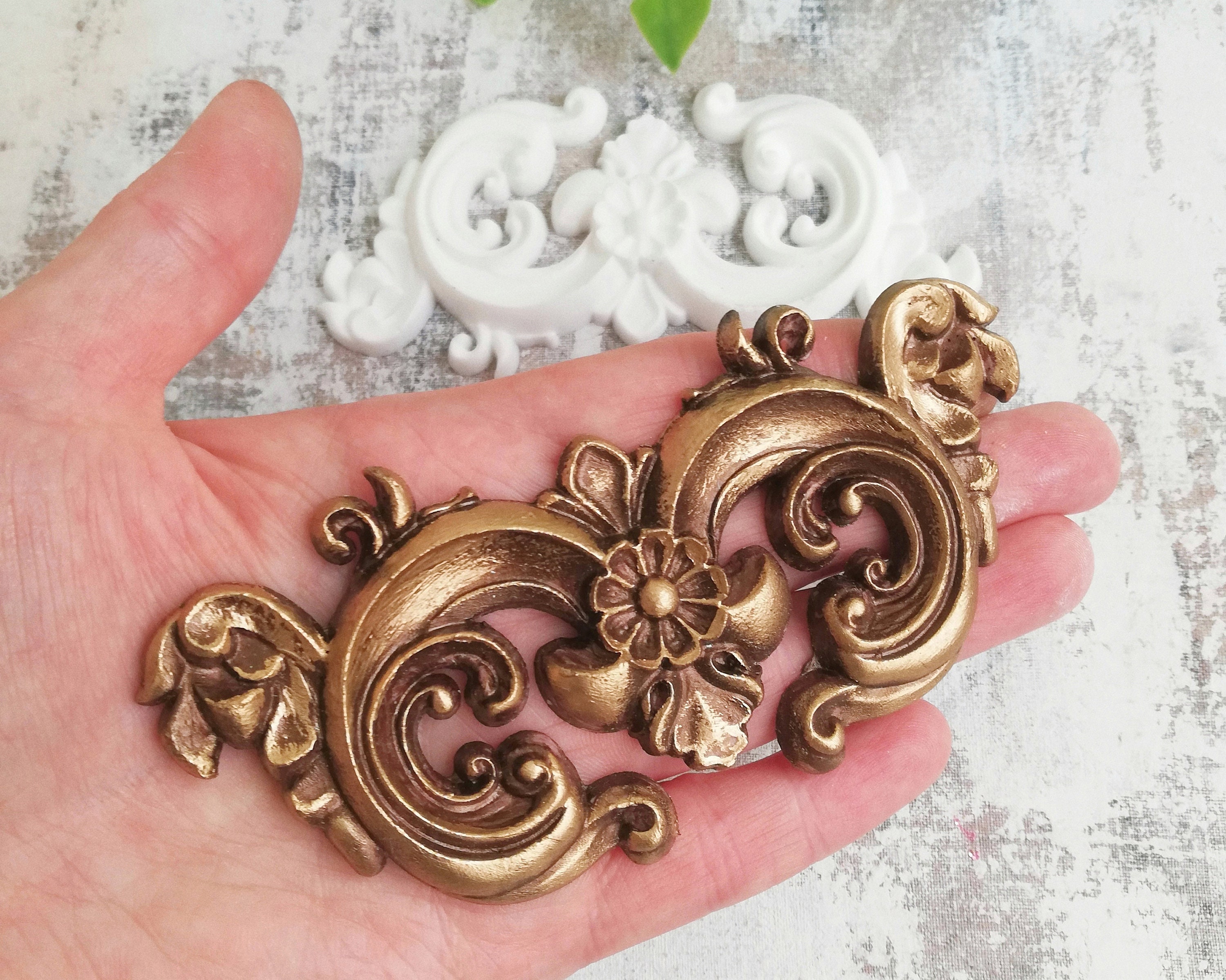 Furniture appliques and onlays furniture mouldings vintage Etsy
