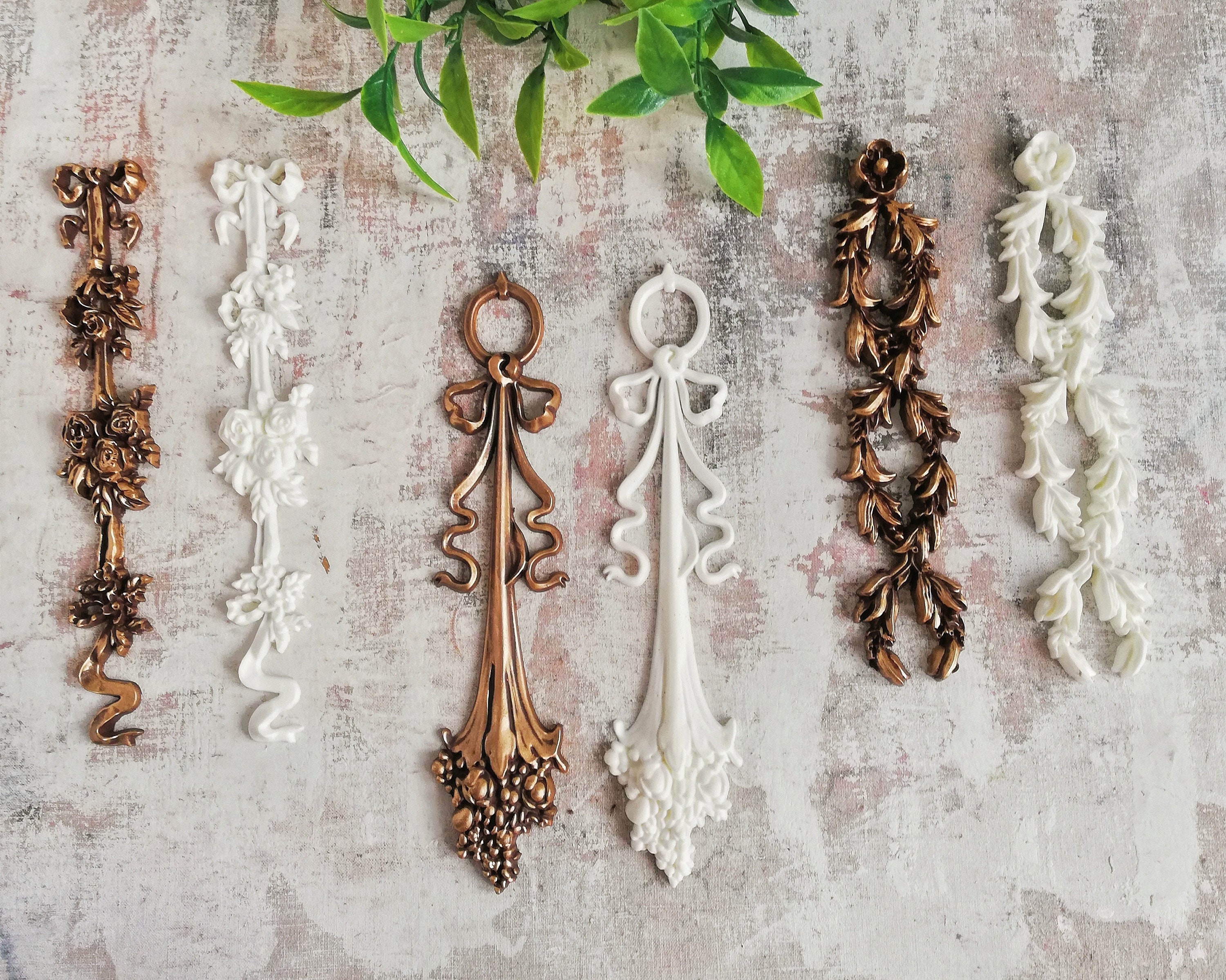 Muebles apliques y onlays muebles moldeos apliques vintage | Etsy