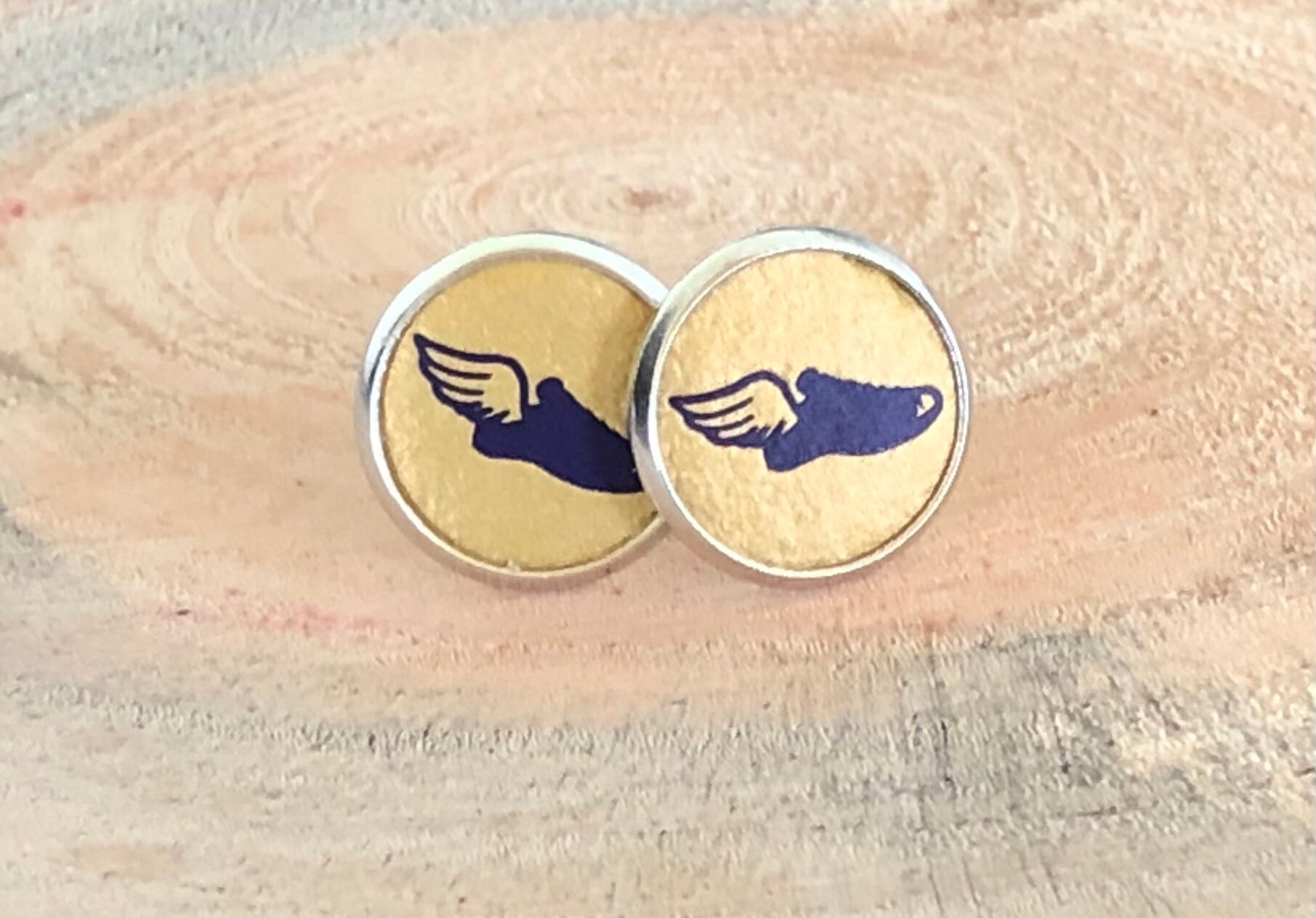 Track and Field Stud Earrings Faux Leather Studs Shoes with Etsy