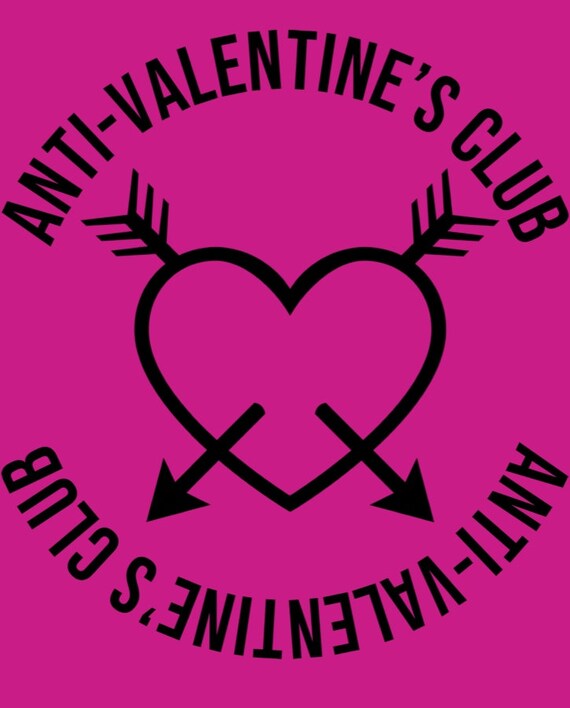 Anti Valentines Club Sublimation Transfer T348