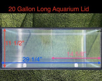 Aquarium Lid 20 gallon Long Half Cut. Also fits 29 gallon aquariums