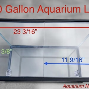 Aquarium Lid 20 gallon High Clear Half Cut 3/16” Polycarbonate