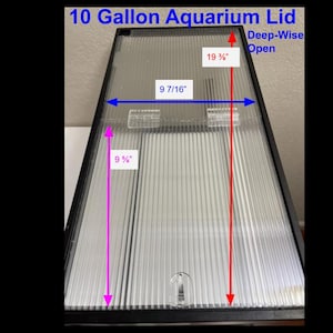 Tapa para acuario de 10 galones de altura y apertura profunda