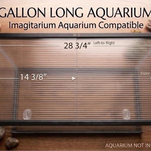 Coperchio per acquario compatibile con Imagitarium, lunghezza 20 galloni, taglio a metà. Adatto anche ad acquari da 29 galloni.