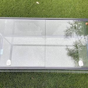 Aquarium Lid 20 gallon Long Clear Half Cut 29 1/4” x 11 1/2” Also fits 29 gallon aquariums