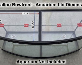 Aquarium Lid 72 gallon Bowfront - 3/16” Clear polycarbonate