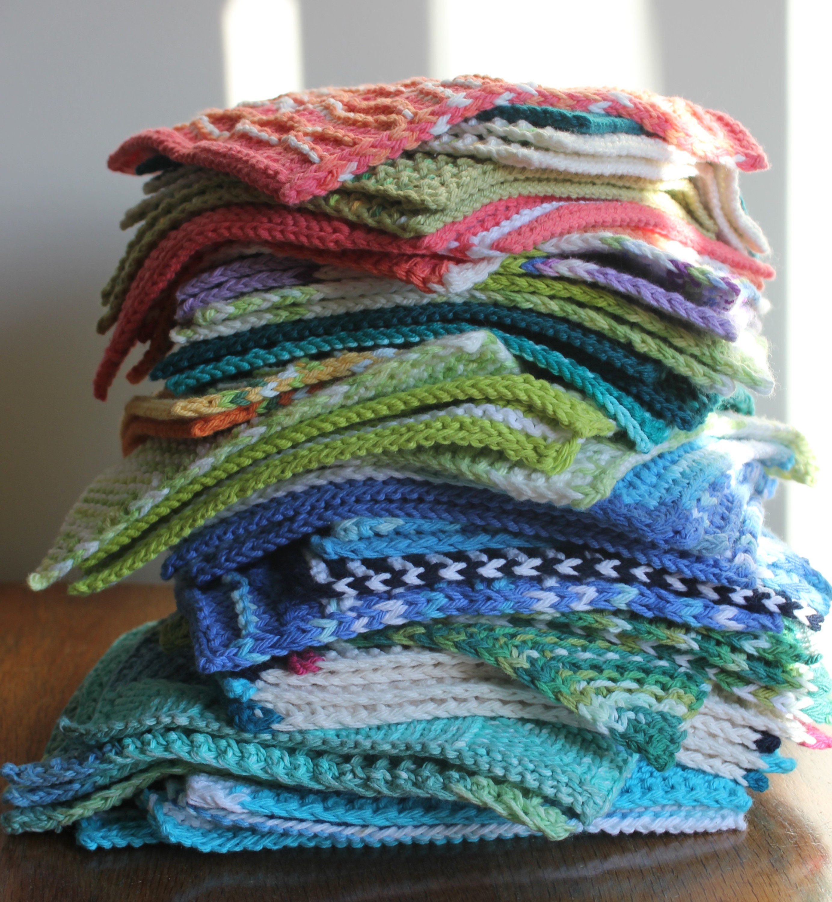 Harmony Mosaic Dish Cloths Set of 2 Kitchen Etsy Canada