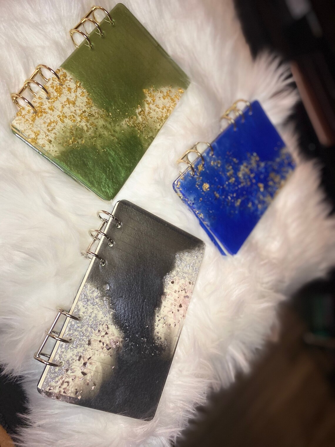 Resin notebooks Personalized notebooks Foil notebooks Etsy