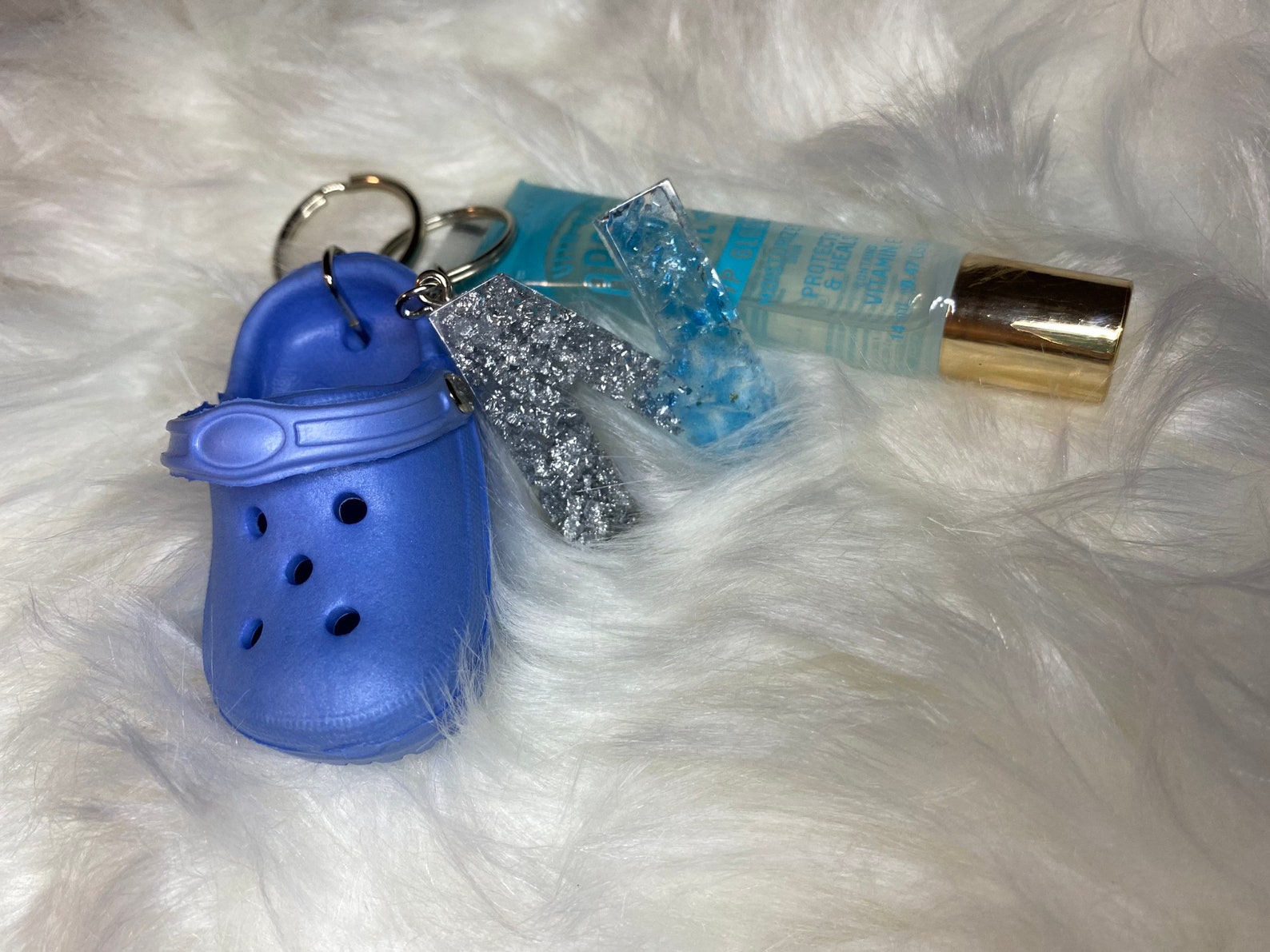 Initial keychain Croc keychain Personalized croc keychains Etsy
