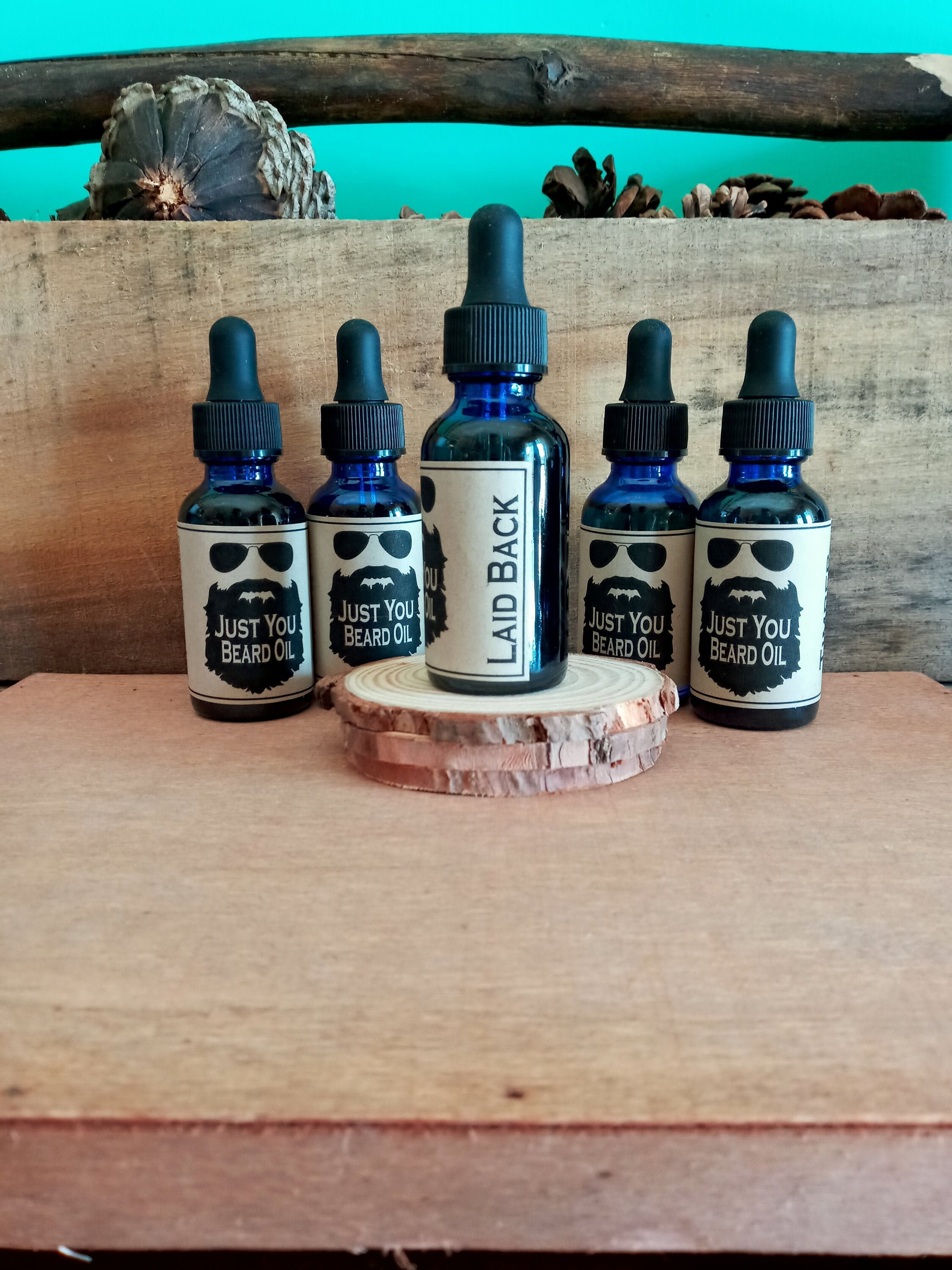 Beard Oil 1 Oz Bottles Laid Back Scent Etsy