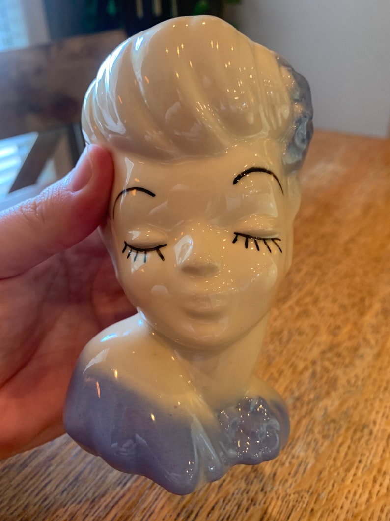 Glamour Girl Head Vase Etsy