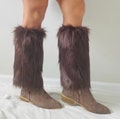 Faux fur leg warmer boot cuffs boot cover Sherpa leg warmer winter accessories  fur boot cover faux fur boot cover