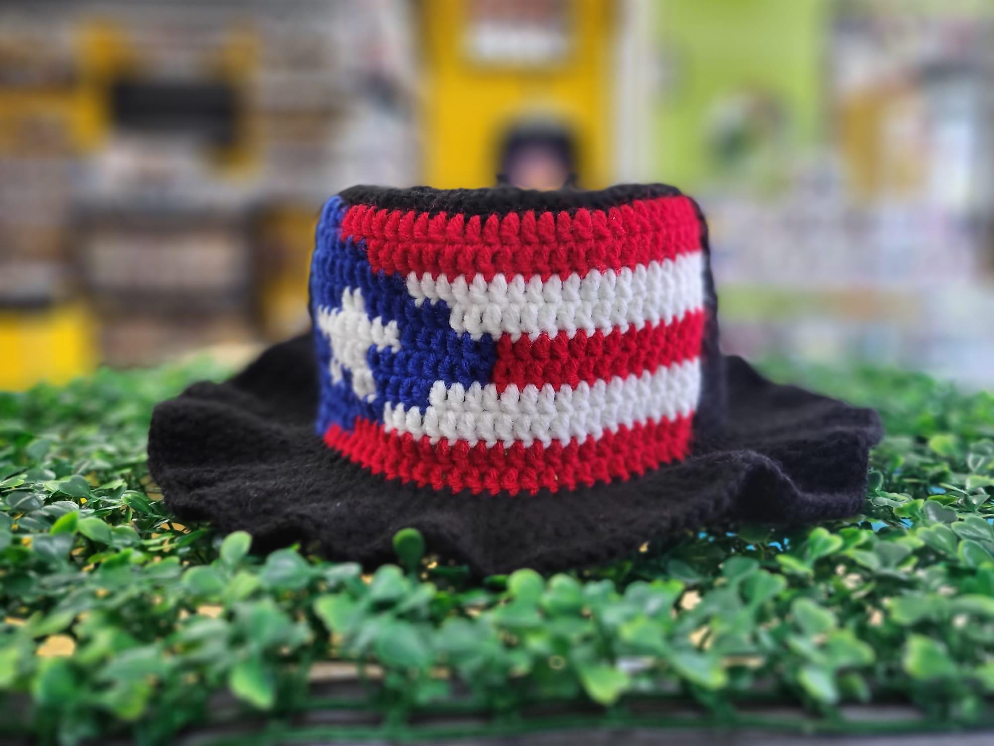 SisanDina Ecuador 100% Wool Handmade Crochet Bucket Hat American Flag Patriotic Amazon.com: ROSIHODE Unisex Ecuador Flag Bucket Hats  main image 2