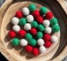 Christmas felt balls 
