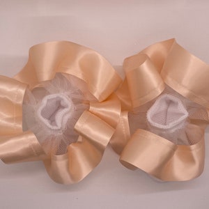 Ruffle Socks- Satin Peach