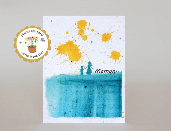 Carte Fête Des Mères à Planter Maman...écologique Français | Etsy
