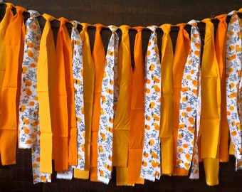 Summer Birthday Decor- Oranges Garland / Baby Shower Decor/ Little Cutie/ High Chair Banner Oranges