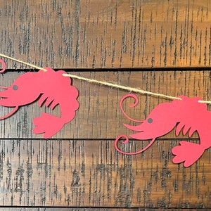 Garnalenbanner/ Kleine garnaal/ Zeevruchtendecor/ zeevruchten kook/ Sea Life/ Rode garnaal/ Garnalendecor