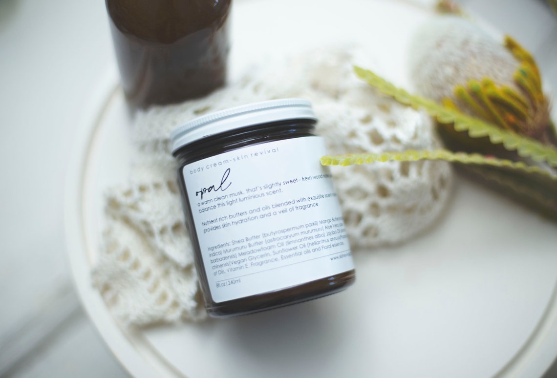 Body Cream Opal Nutrient Rich Body Moisturizer Etsy