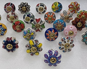 Keramik Knäufe handbemalt: Beschläge für Möbel, Möbel, Möbel